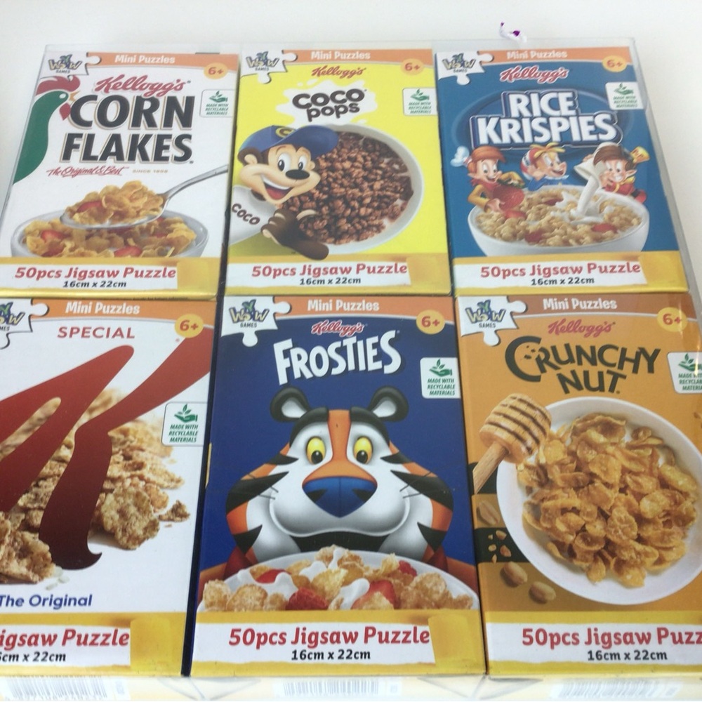 Cereal Mini Puzzle Set - Multicolor